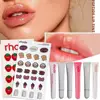 Lip Tint Cinnamon Roll Birthday Lip Gloss Plump Moisturizing Lip Glaze Essence Gel Oil Lipstick Mirror Lasting Makeup 1pcs 4