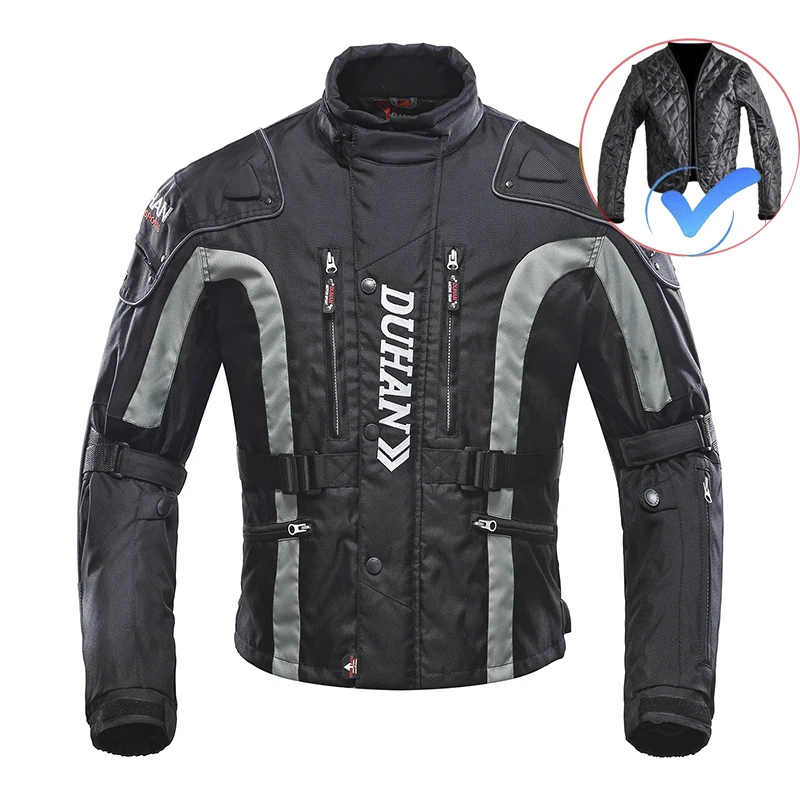 Motorcycle Jacket Motorbike D023 Riding Jackets Windproof Motorcycle Full Body Protective Gear Armor CE Winter Moto Clothing