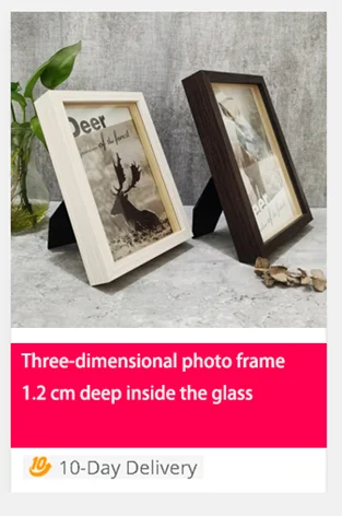Holz-Bilderrahmen zum Aufhängen an der Wand, 10 x 15, 15 x 20, 20 x 25 cm, A4, Holz-Bilderrahmenständer für Bilder, Fotodekoration, Erinnerungsgeschenk – Detail 6