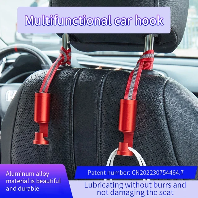 2pcs Multi-functional Car Seat Hooks Metal Alloy Hidden Car Clips Universal  Car Headrest Hanger Bags Auto Seat Back Organizers - AliExpress