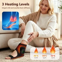 Cordless Air Pressure Ankle/Wrist Massager 4 Modes Airbag Compression Massage Heating Ankle Brace Hand Foot Muscle Sole Relax 3
