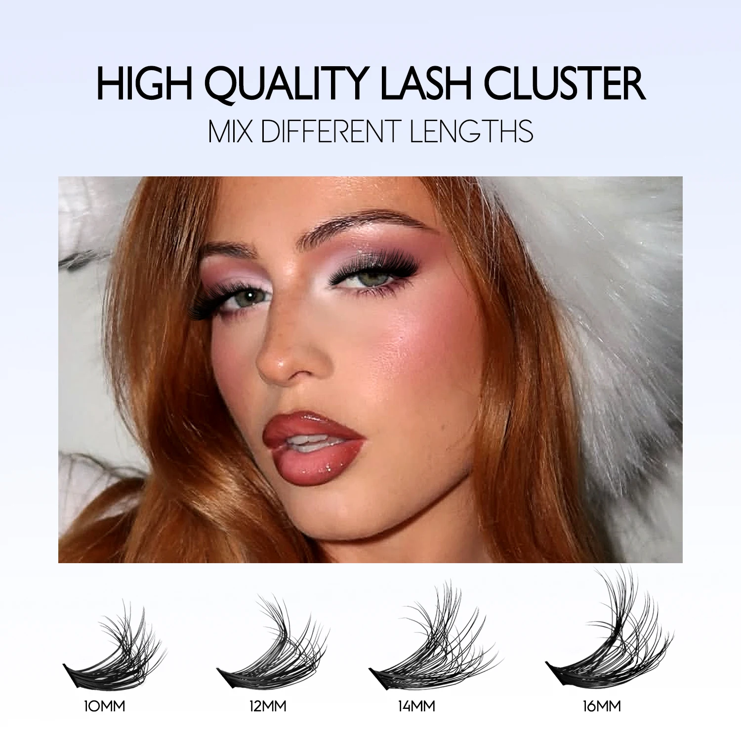 DIY Lash Extension Kit Fluffy Individual Lashes Cluster Lash Bond and Seal For Extensions Self-Grafting Tools Makeup lash extension kit