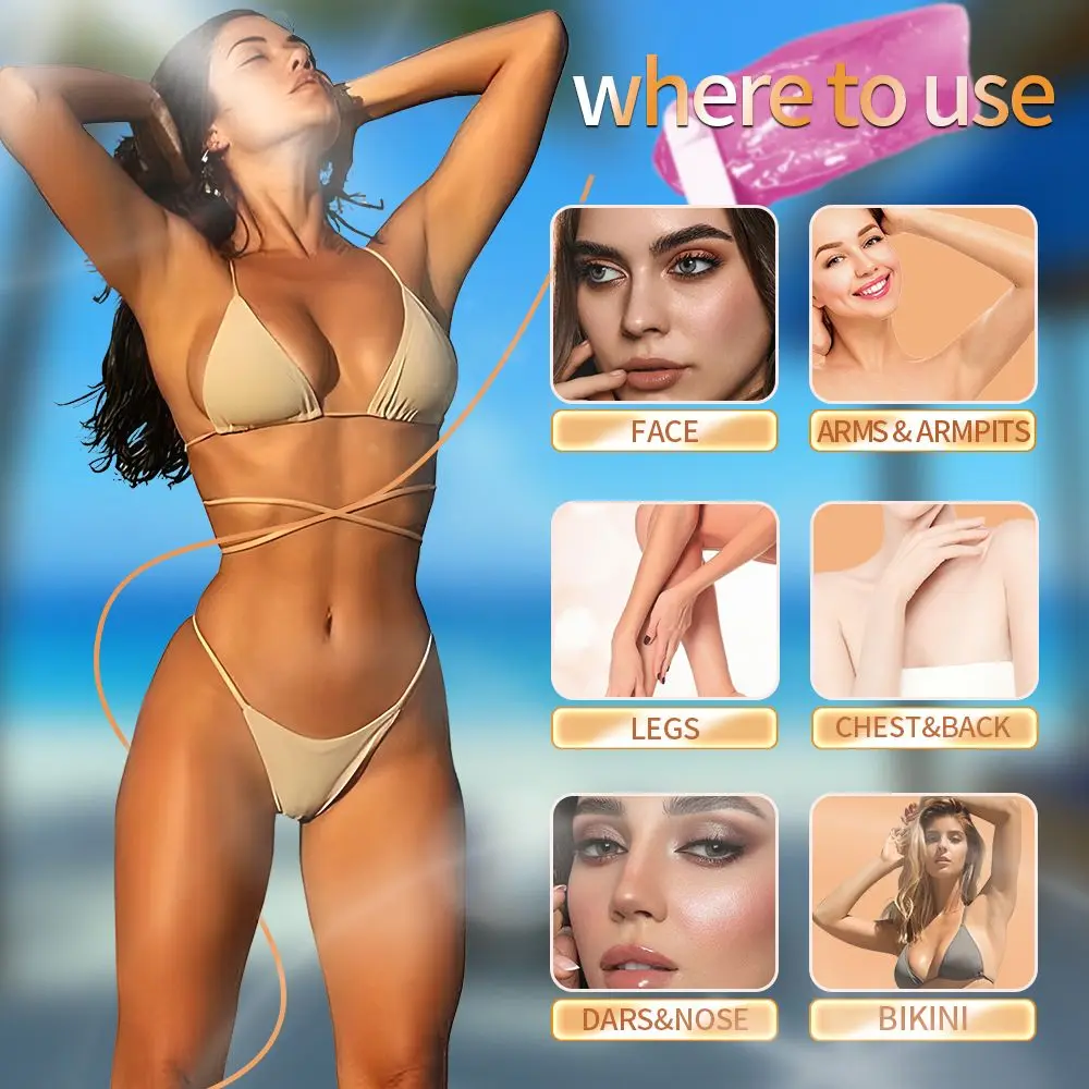 Viilife Therapy Machine Wax Warmer Portable Electric Hair Removal Kit Facial Bikini Area Armpit- Melting Pot Hot Wax Heater ﻿