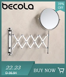 8 Inch Hotel Bathroom Extending Wall Makeup Mirror With 3x Magnification for Cosmetic or Shaving, 360 Swivel Mirrors Chrome
