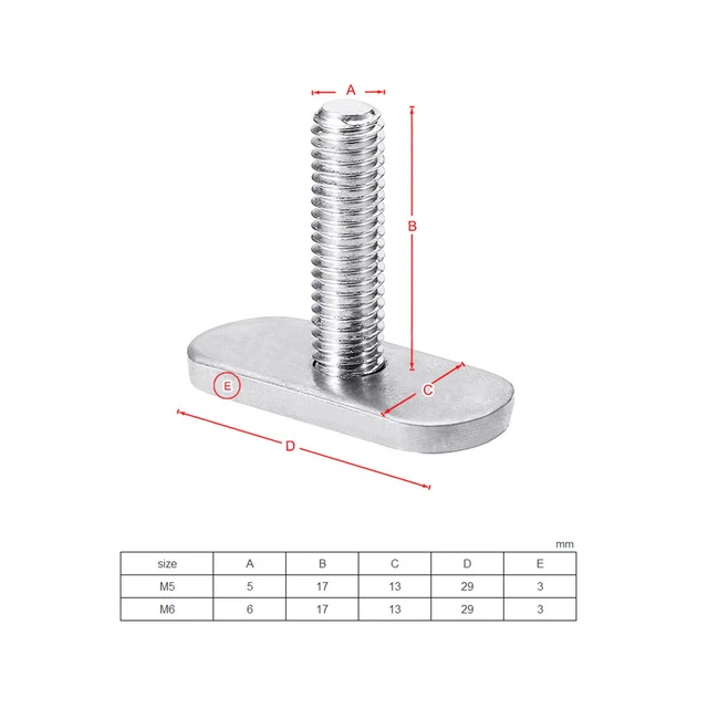 Adaptateur T-Track, 6 Pcs Adaptateur à Rainure en T, Vis