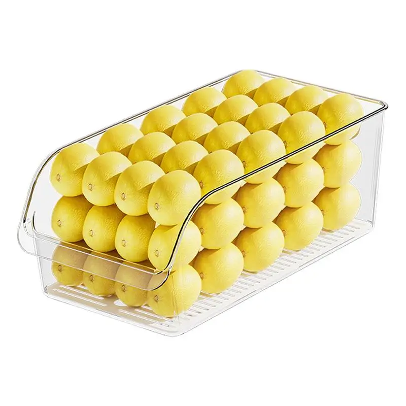 

Органайзер для холодильника Bins, прозрачная морозильная камера, органайзер для фруктов прозрачная коробка для хранения еды в холодильнике с сушильной перегородкой