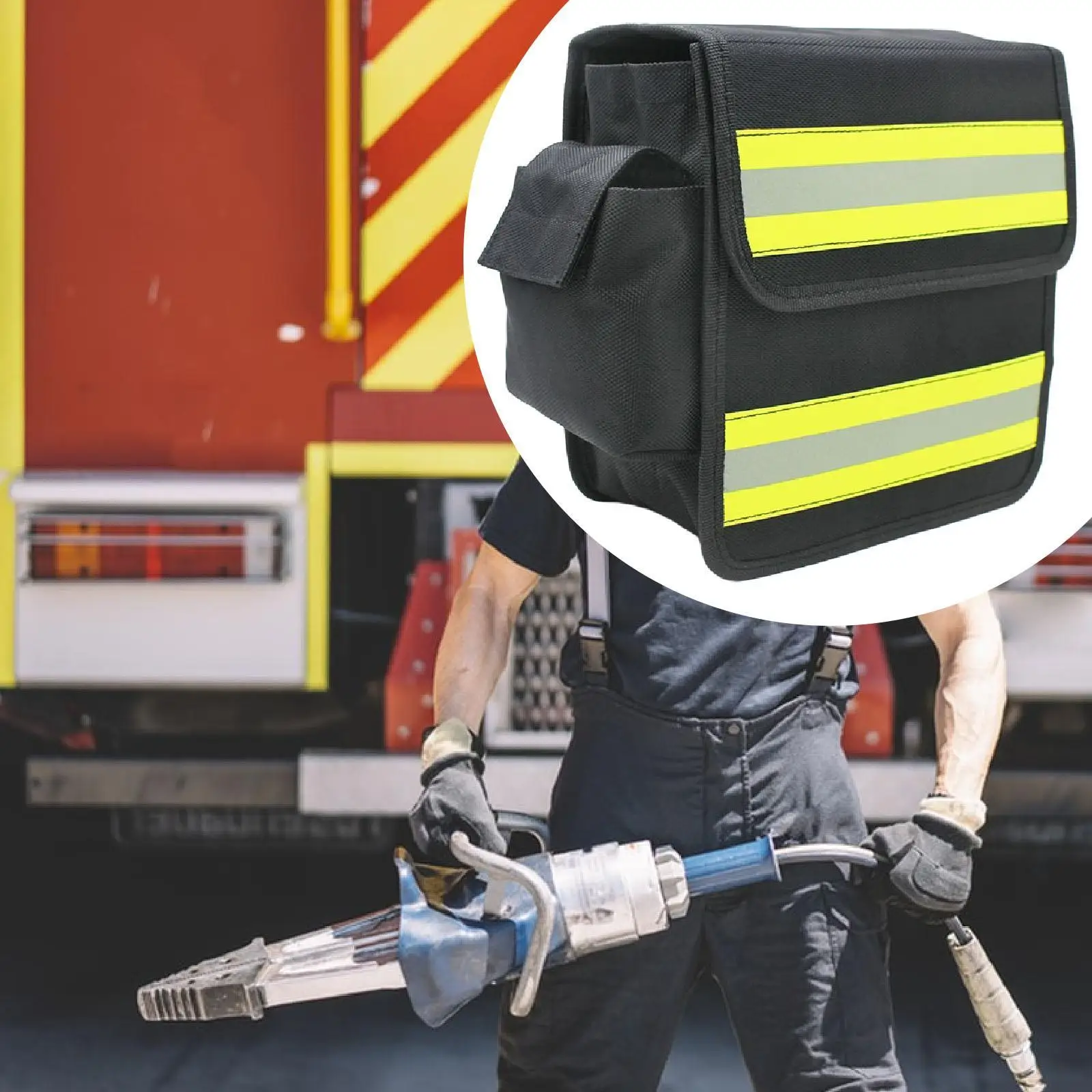 Firefighter Waist Bag Oxford Cloth Fanny Pack Storage Organizer Tool Bag