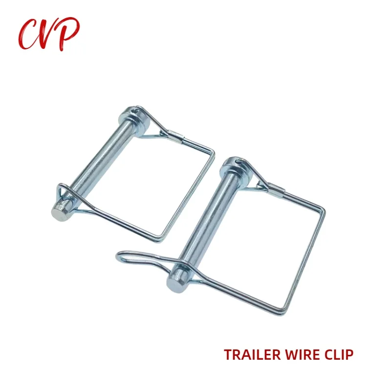 Trailer Square Hitch Pin Lock Diameter3/8" (9.5mm) Zinc Plated Truck RV Parts Camper Accessories Caravan Components