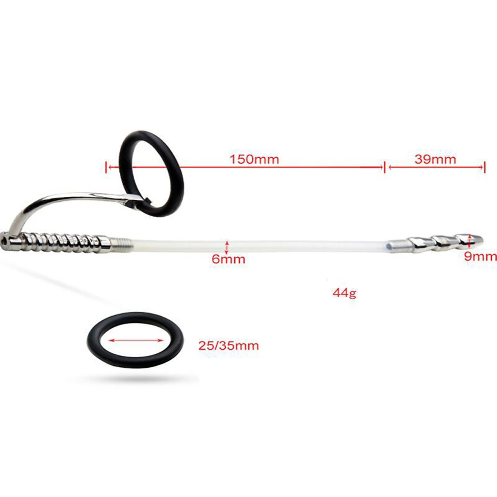 Silicone Hollow Urethral Catheter Dilator Adult Sex Toy For Men Gay Penis Plug SM Prostate Stimulation Urethral Cather Sounding urethral dilator silicone urethral dilator