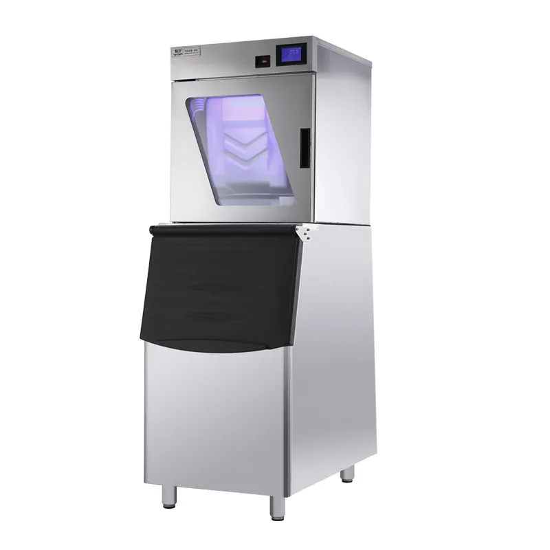Wholesale Large Daily Output 35-420Kg Air Cooled Commercial Ice Maker Milk Tea Shop Bar KTV Crescent Ice Cube Maker Machine 2