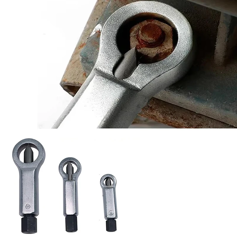 Versatile Nut Removal and Repair Tool with Integrated Wire Cutter and Screwdriver Features