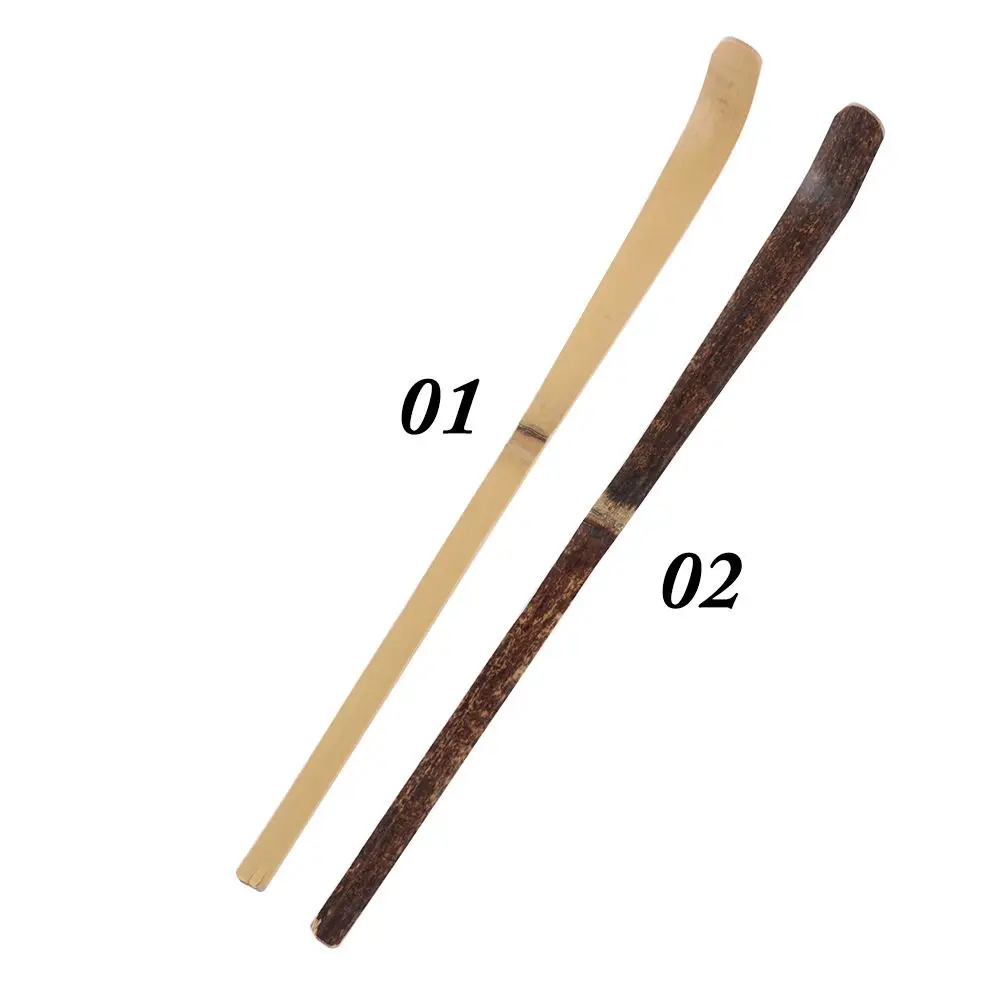 Tea Spoons Wood Tea Leaf Matcha Sticks Spoon Teaware Black Bamboo Kitchen Tool Spice Gadget Cooking Utensil