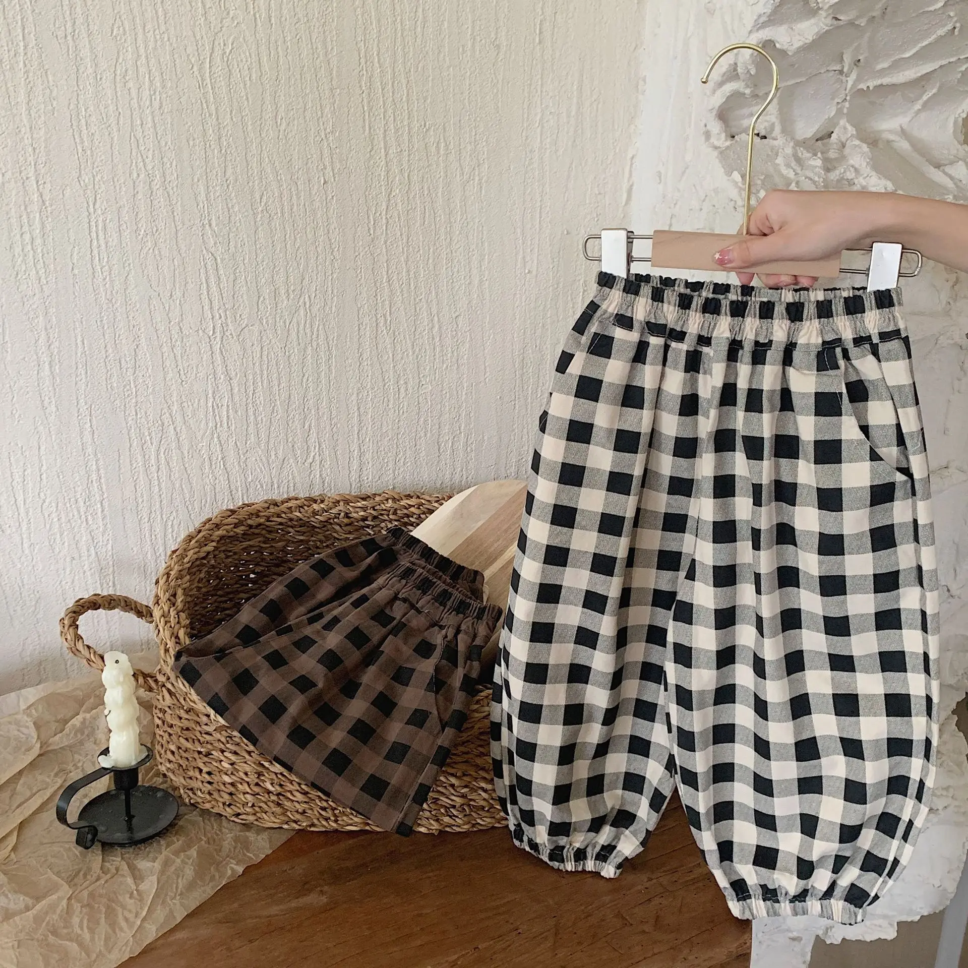 7152 Children's Pants 2023 Autumn New Korean Fashion Print Girl's Pants  Crushing Flower Lantern Pants Boy's Casual Trousers - AliExpress