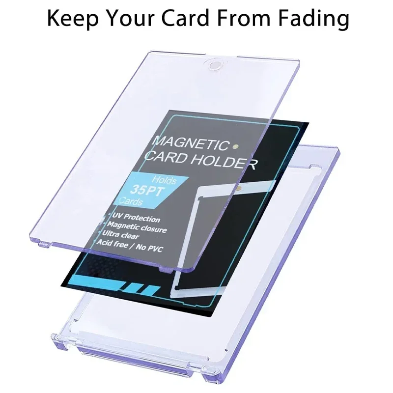 Universal Magnetic Card Holder Kpop Idol Photocards Protectors 35PT Hard Cards Sleeves Display Case 10/5/1PCS