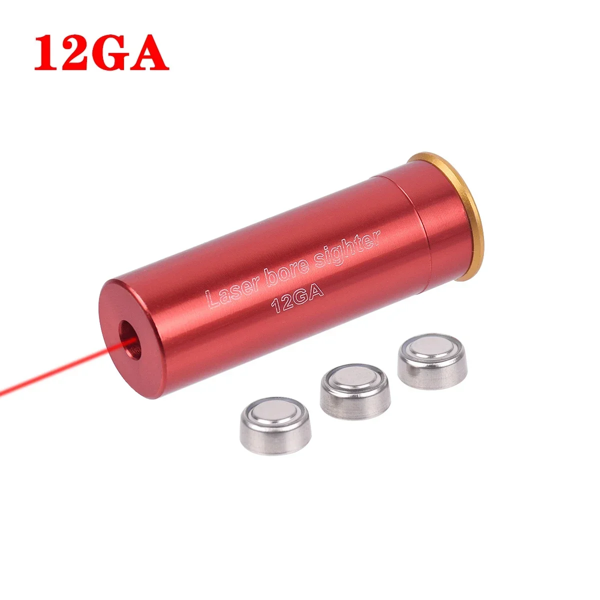 Laser Bore Sight Tactical 12 Gauge Caliber Laser Bore sight Training .177 9mm Bullet Hunting Gun Laser 12GA 20GA .223 .308 7.62x39 Boresighter