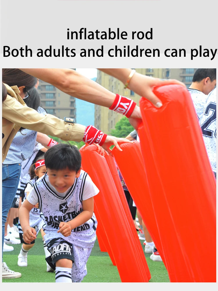 3 Pcs Child Inflatable Balloon Refueling Competition Applauder Stick Props for Family Outdoor Game  Cheer Kid Exercisev 4