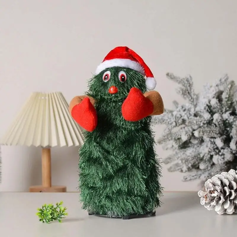 G99C Dancing Christmas Tree With Music Rotating Kids Toy Christmas Singing Electric Tree Prank prop