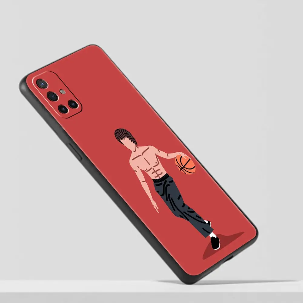 Playful Basketball Art Phone Case - Black Cover
