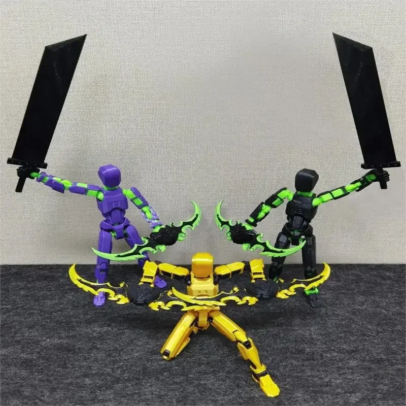 Titan 13 Multi-Jointed Action Cartoon Figure Movable Joints Assemble Character Models 3d Printing Decompression Diy Dummy Doll