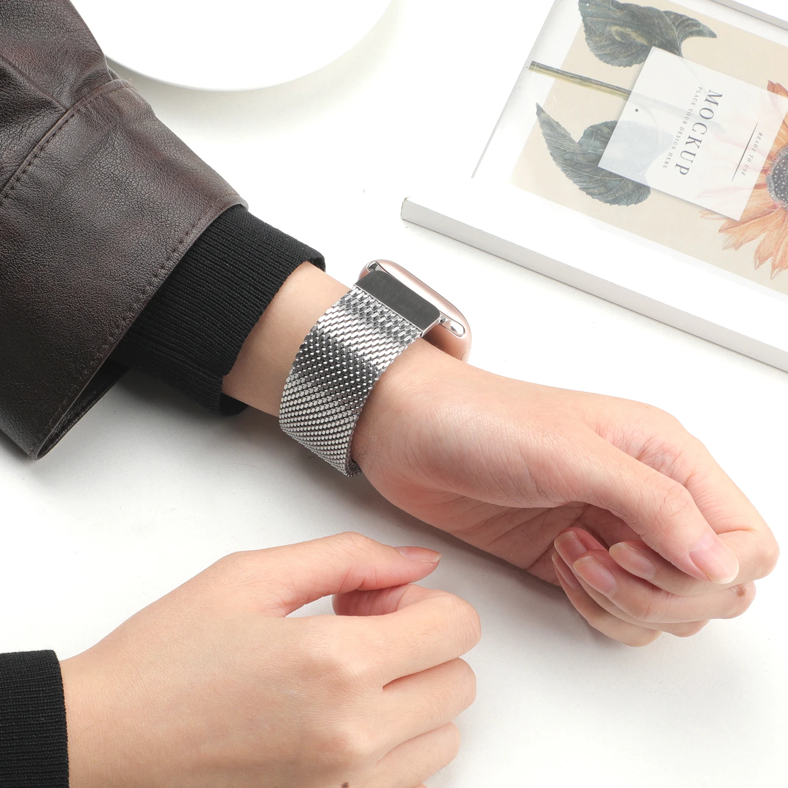 Sleek Magnetic Milanese Metal Watch Strap Bracelet