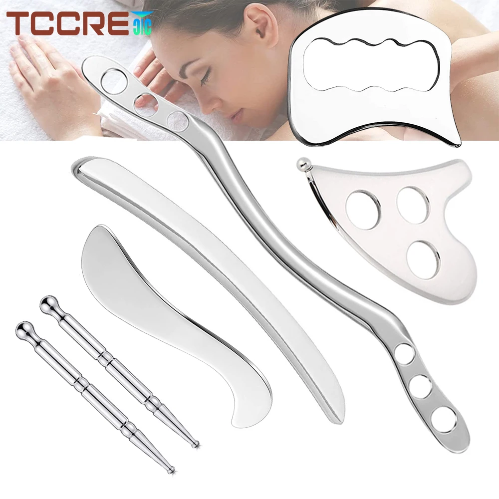 GuashaMassageToolsMedicalGradeStainlessSteelManualScrapingTool