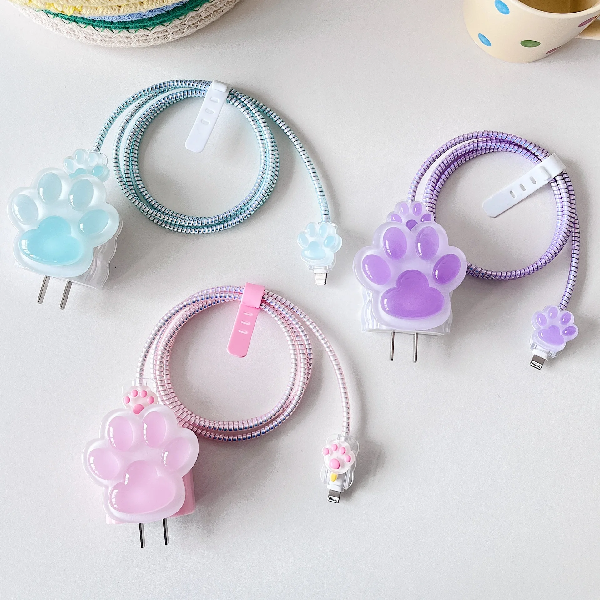 DiyGody Elégant Série De Protecteur De Câble Pour Chargeur Compatible