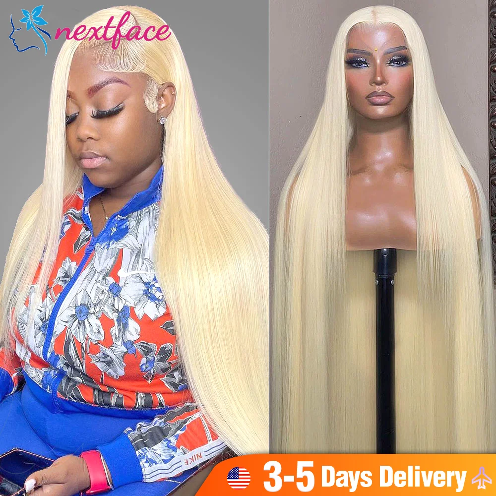 

Honey Blonde 613 Straight Lace Frontal Wigs Human Hair Transparent Remy Brazilian 13x4 Lace Wig PrePlucked with Baby Hair