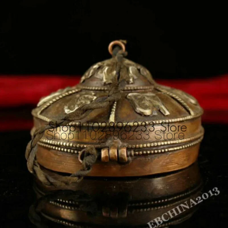 

3.6" Collect Old Tibet Esoteric Buddhism Bronze Bell Vajra Dorje Phurpa Faqi