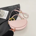 Pink saddle bag