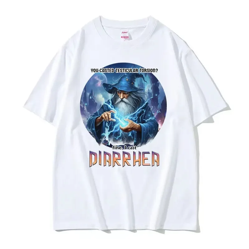 

Funny Diarrhea Cast Wizard Meme Graphic T Shirts Men Women Shadow Wizard Money Gang T-shirt Fashion Cool Oversized T Shirts Male