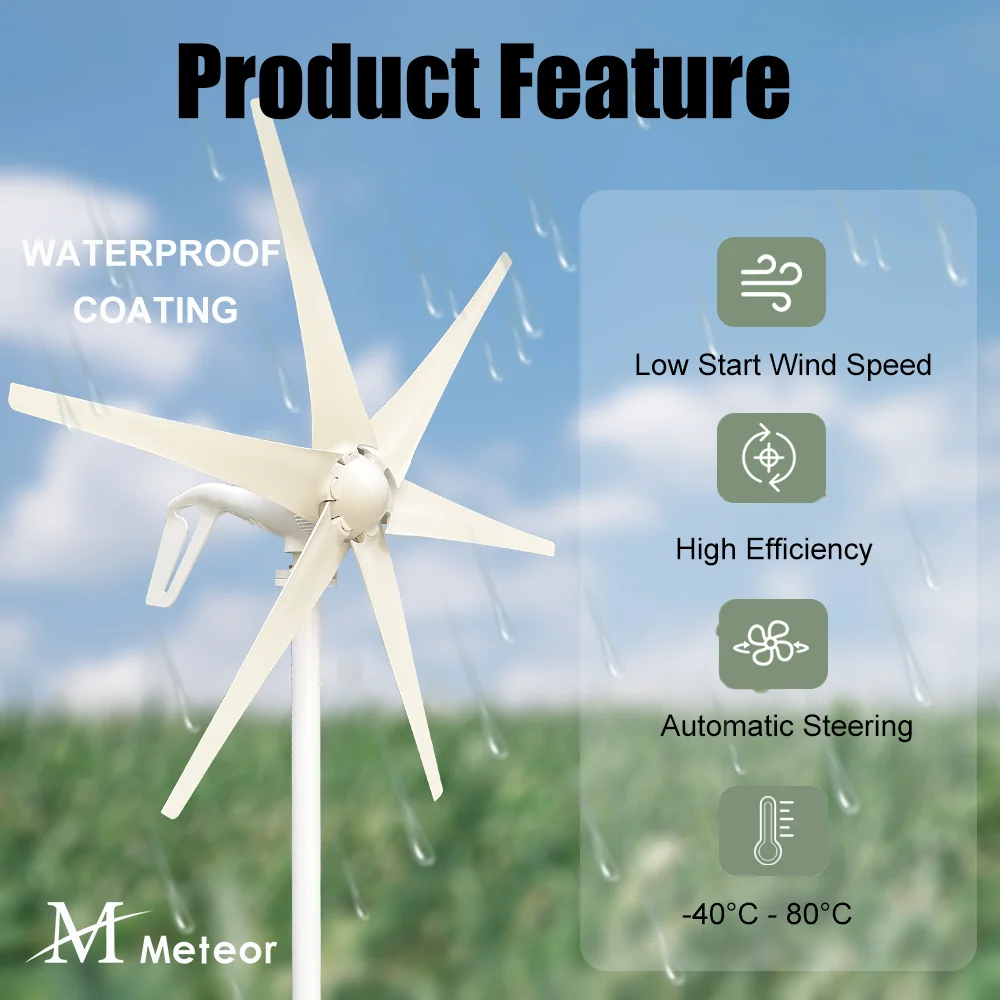 600w 800w 1000w 12v 24v Wind Turbine Generator home water turbine generator Free Energy Power Generator With MPPT Controller solar wind generator hydroelectric generator
