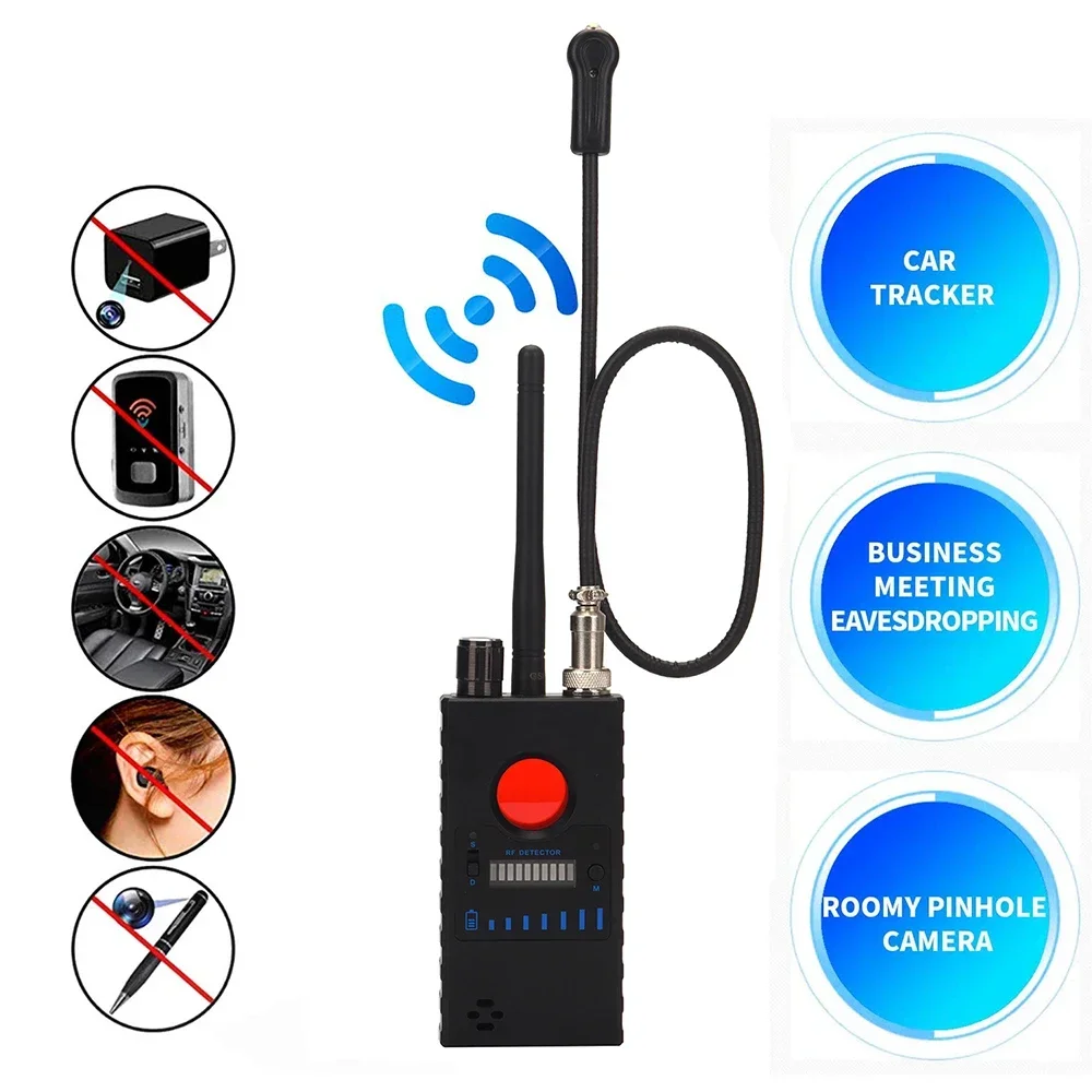 Anti Spy Wireless RF Detector Anti Candid Camera Finder Bug Tracker GPS Detect Radio WiFi GSM Listening Scan detector de c&acirc;mera