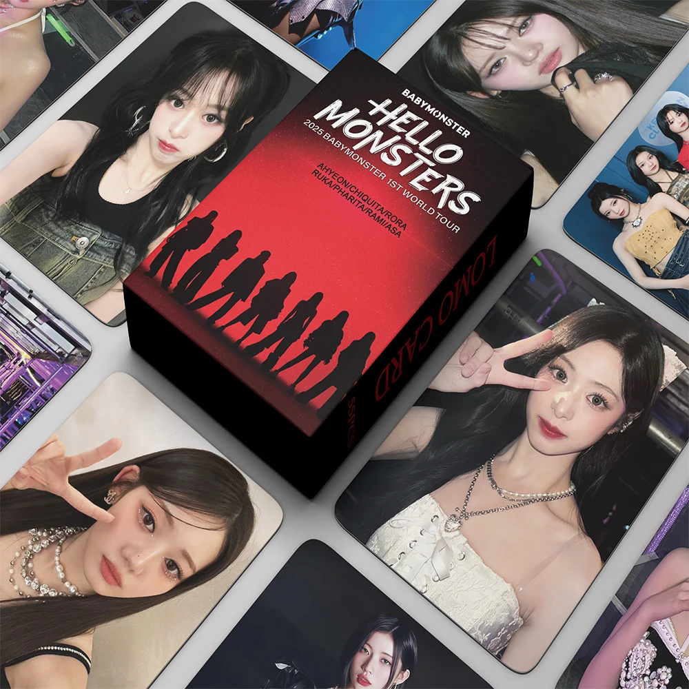 Kpop BABY MONSTER New Album Lomo Cards HARAM HD Photocards Girls Photo Card For Collection Fans Gift 55Pcs/Set