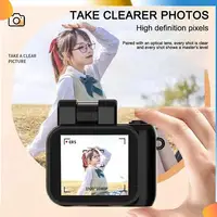 B48A Mini SLR Style Camera Cmos 32GB With Flash Light & Charging Dock Portable Video Recorder DV 1080P With LCD Screen 1