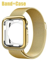 Elegant Gold 2 - in - 1 Protective Band and Case - 42mm(s1 s2 s3 ) (Gold)