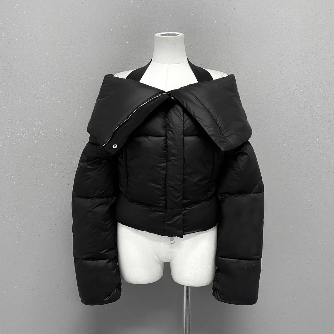 

Women's Clothing Lapel short down cotton coat Autumn Winter New 117