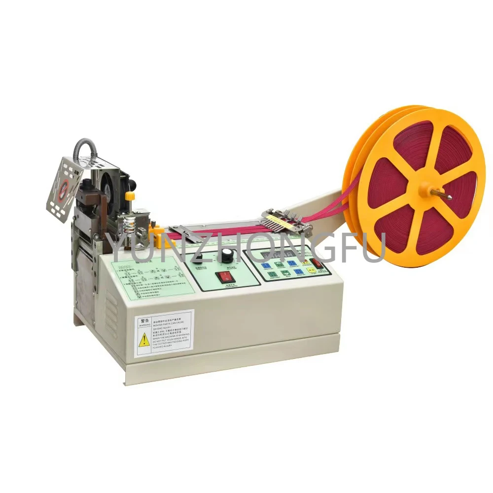 

Automatic Hot Cold Knife Nylon Webbing Tape Ribbon Cutter Cutting Machine