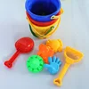 Children Outdoor Toy Large Beach Bucket 7 Piece Set With Tool Shovel Rake Beach Toys Parent-child Interactive Toy Gift 4