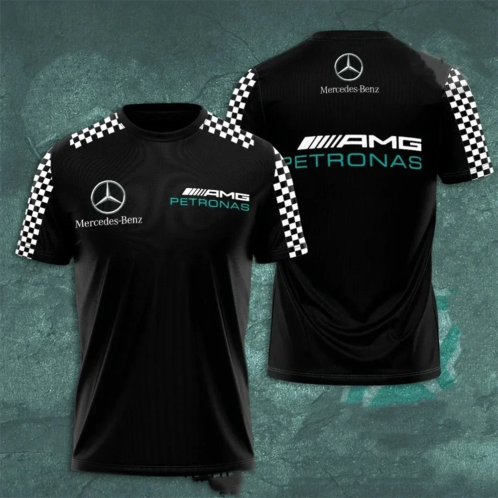 

Mercedes Benz Outdoor Racing Sportswear Men's Women's Round Neck T-Shirt Casual Short Sleeve Men's Fashion Kids BoysTops Tees