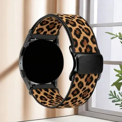 Versatile Sport Band Bracelet Strap Accessory - 18mm, 20mm, 22mm Sizes - Forerunner 970 (Leopard print)