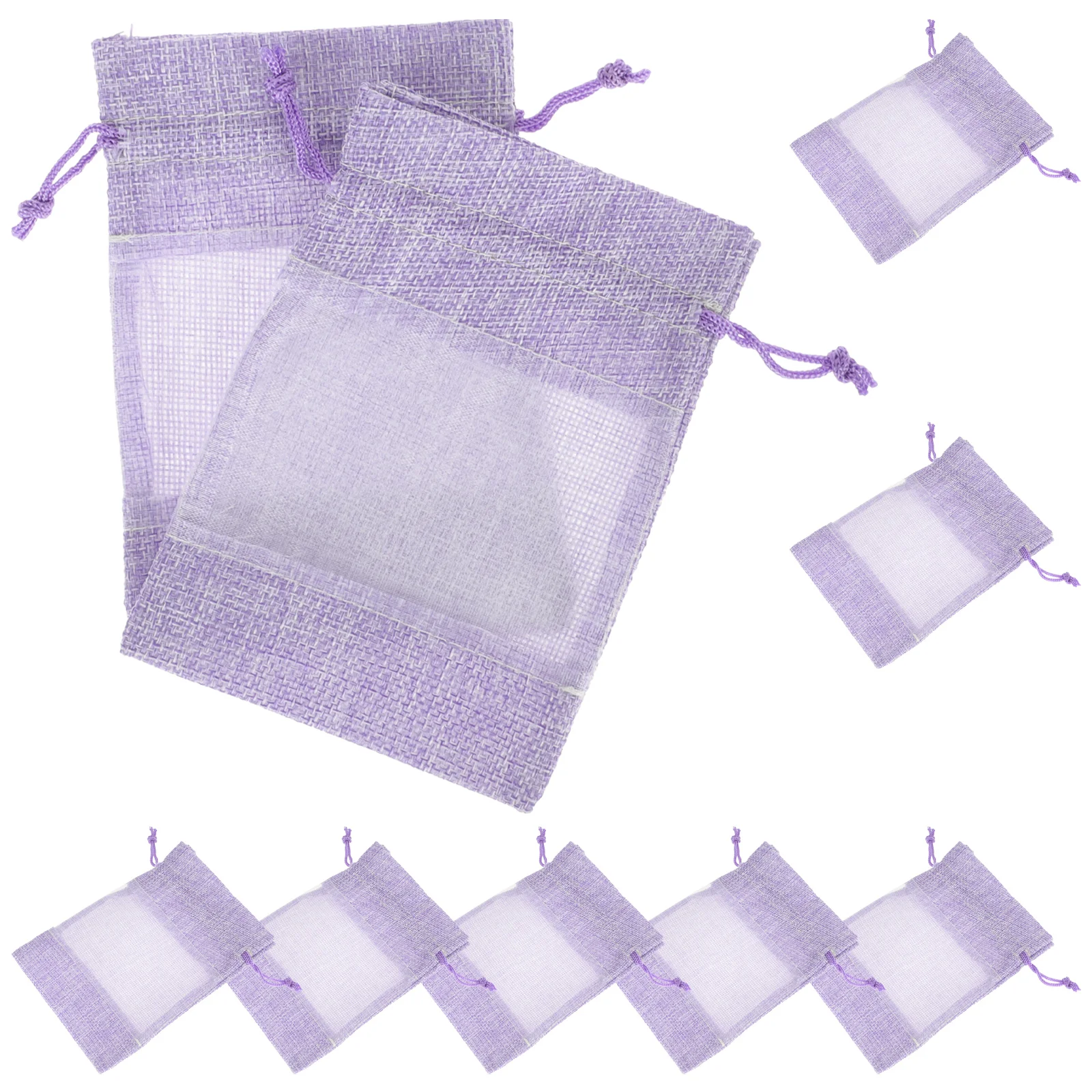 

10 Pcs Lavender Sachet Bag Gift Bags Empty Wardrobe Sachets Drawstring Cloth