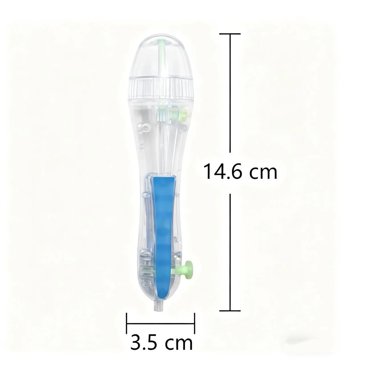 2.6mm 투명 멜티 비즈 디스펜서, 미끄럼 방지 그립, 원터치 비즈 디스펜서, 성인용 간편 프레스, 미술 프로젝트, 선물용