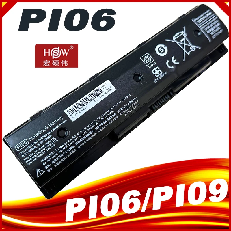 PI06 P106 PI09 PI06XL notebook Battery for HP HSTNN YB4O HSTNN LB4O for