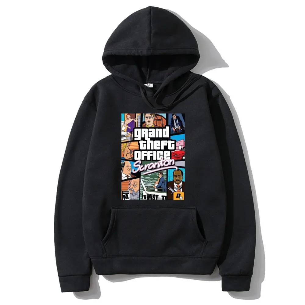 Funny Dwight Schrute The Office Hoodie Men Women Tv Series Michael Scott Jim Mifflin Scranton Hoodies Man Harajuku Sweatshirt