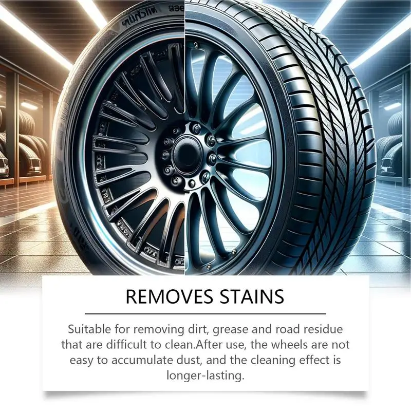 Car Tire Shine Spray Wheel Rust Remover Professional Car Detailing Wheeltire Cleaner Cleaning Tools 120ml For Gentle