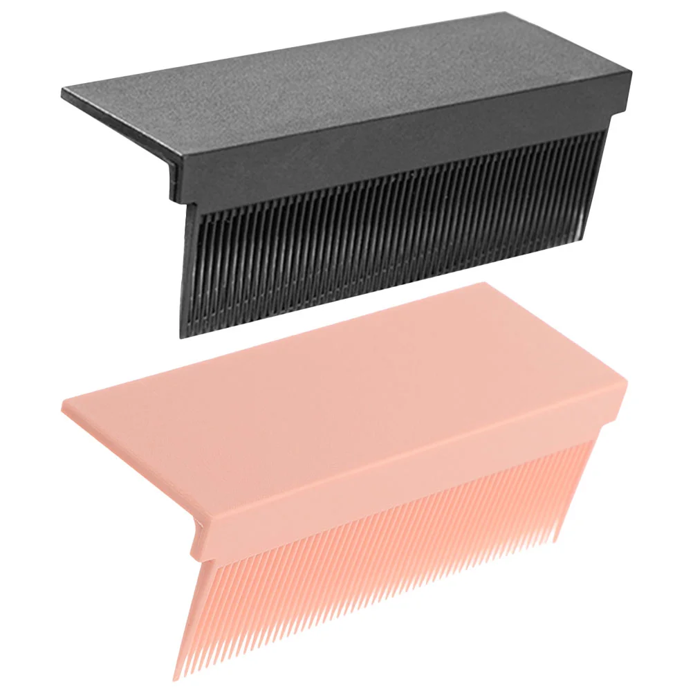 

2 Pcs Straightener Comb Portable Hair Straighteners Hairdressing Tool Straightening Iron Attachment Brush Plastic Electric Hot