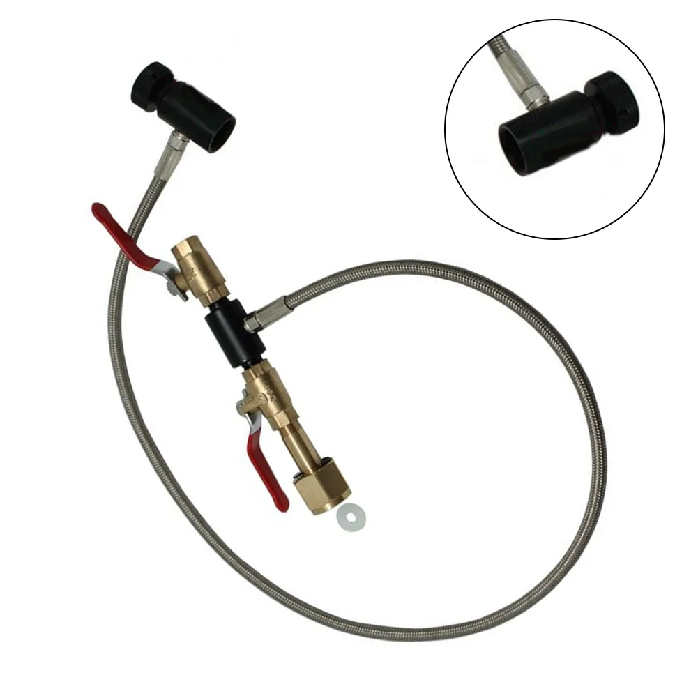 

Braided Hose Fuel Tank Connector 32\\\\\\\\\\\\\\\" Stainless Steel Double Stem Dual Type 1/4 Turn Valve Heavy Duty Fill Valve