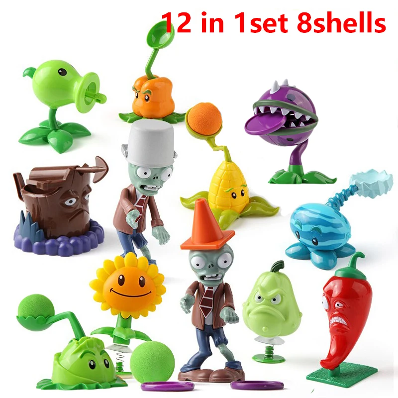Plants VS Zombies 2 Spielset Kaktus Erbsenschützer Kokosnusskanone Original Spielszene Figuren Ornamente Weiches Silikon Geburtstagsgeschenk Junge – Detail 7