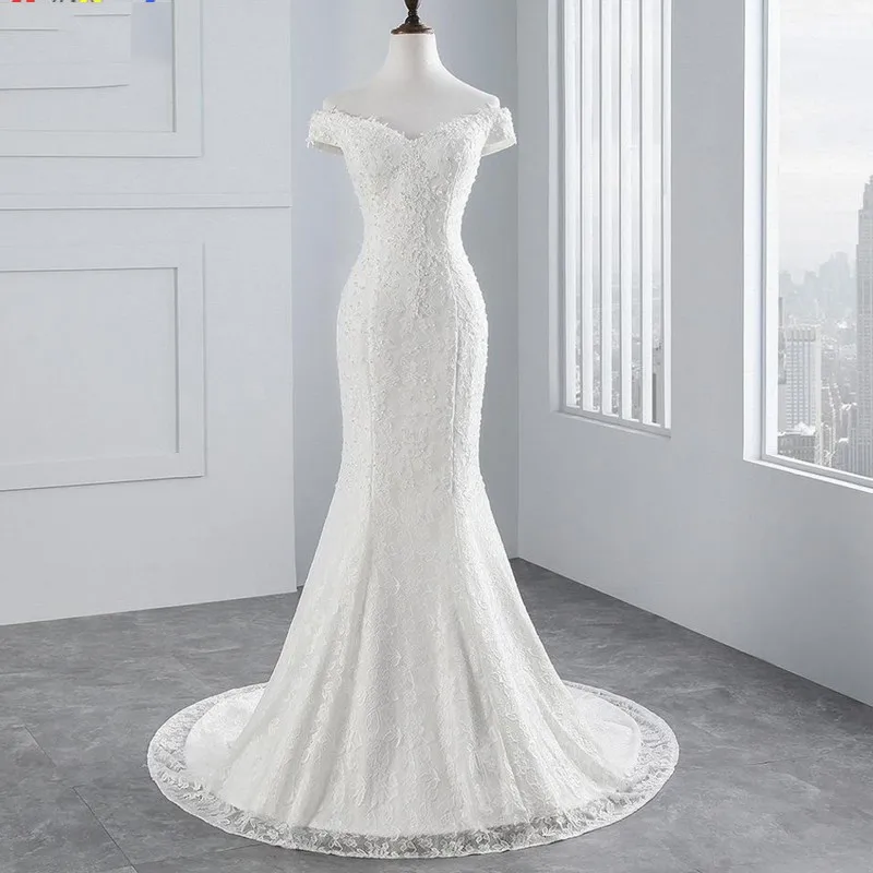 

Fishtail Main Wedding Dress Spring New Lace Simple Lightweight Bride Veil