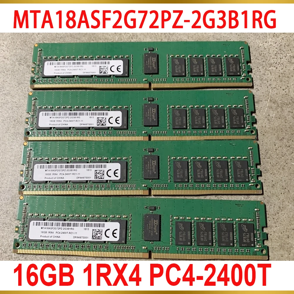 1PCS For MT 16G 16GB 1RX4 PC4 2400T 2400 DDR4 Server Memory MTA18ASF2G72PZ 2G3B1RG